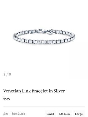 Tiffany& Co Venetian Link Bracelet